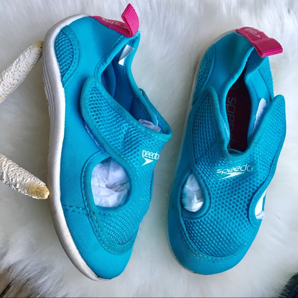 SPEEDO Teal Girls Neoprene Water Shoe Size L 9/10